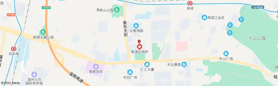 温州瓯海法院_公交站地图_温州公交_妙搜公交查询2024