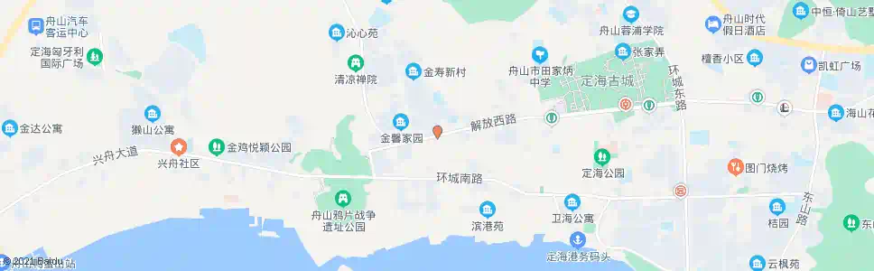 舟山西园菜场_公交站地图_舟山公交_妙搜公交查询2024