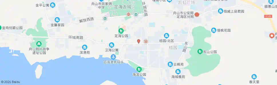 舟山金海饭店_公交站地图_舟山公交_妙搜公交查询2024